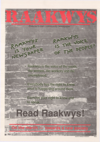Raakwys: Riverleas own community newspaper