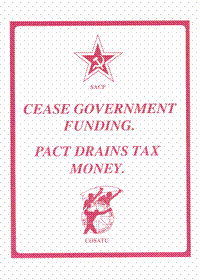 
Cease government funding.  Pact drains tax money 
