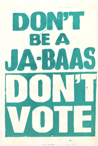 Dont be a ja-baas : dont vote