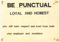 Be punctual
