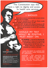 
The Constitution says that I have a right to dignity and access to health care services

