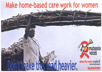 Make home-based care work for women: dont ma