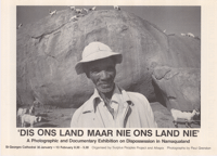 
Dis ons land maar nie ons land nie: A photographic and Documentary Exhibition on Dispossession in Namaqualand
