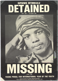 Siphiwo Mtimkulu : Detained : Missing