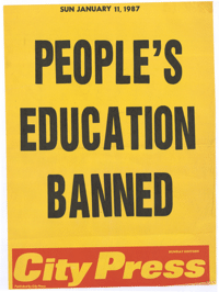 Peoples education banned