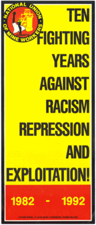 
Ten fighting years against racism repression and exploitation! 1982 - 1992
