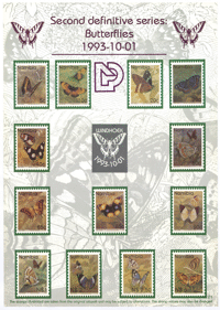 
Second Definitive Series 1993-10-01: butterflies
