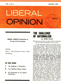 The Challenge of Nationalism