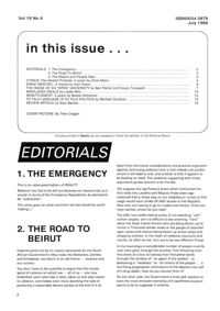 Editorial: The Emergency