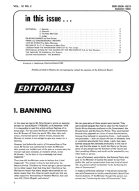 Editorial: Banning