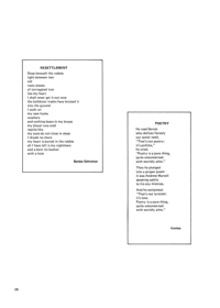 Poetry