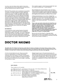 Editorial: Doctor Nkomo