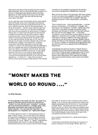 Money Makes The World Go Around