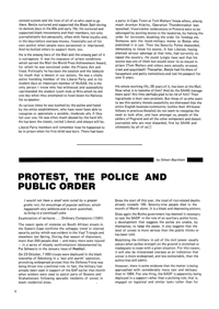 Protest, The Police and Public Order