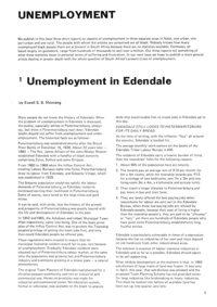 Unemployment in Edendale