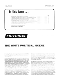 Editorial: The White Political Scene