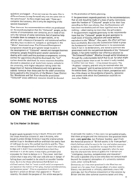 Some Notes on the British Connection