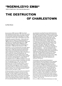 
Ngenhliziyo Embi The Destruction of Charlestown
