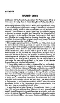 Book review: youth in crisis
