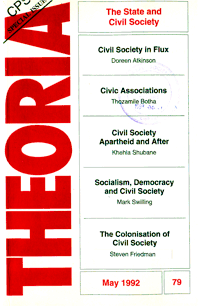 
Theoria: a journal of studies in the Arts, Humanities and Social Sciences No.79 1992
