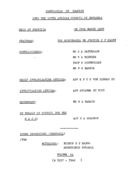 Commission of Inquiry into the South African Council of Churches held at Pretoria on 9 May 1983, Volume 61
