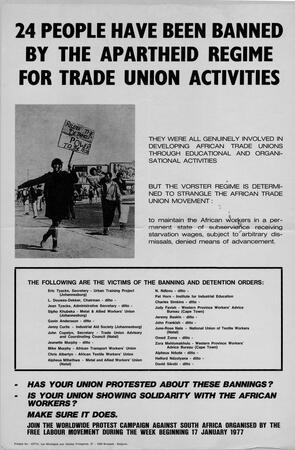 List of people banned under Apartheid