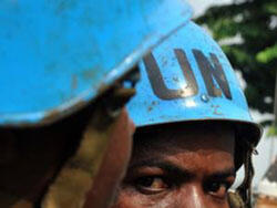 UN troops arrive in Congo to help deal with the political crisis 