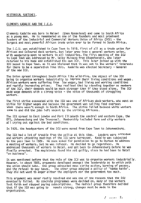 Historical sketches: Clements Kadile and the ICU