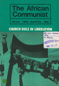 The African Communist No 104, First Quarter 1986