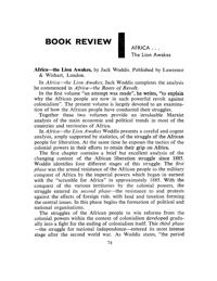 Book review: AFRICA...the lion awakes