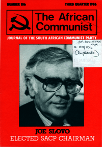 The African Communist No 106, Third Quarter 1986