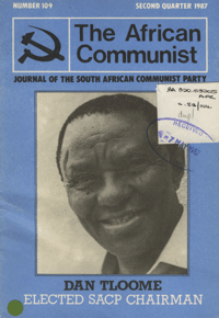 The African Communist No 109, Second Quarter 1987