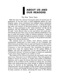 About us and our readers
