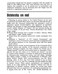 Editorial notes: Dictatorship run mad