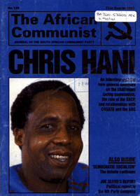 The African Communist Number 128 First Quarter 1992