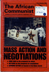 The African Communist Number 130 Third Quarter 1992