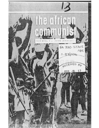 The African Communist Volume 2 Number 3 April - June 1963