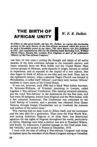 The birth of African unity
