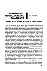 Basutoland, Bechuanaland, Swaziland