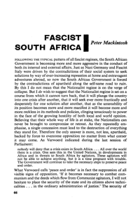 Fascist South Africa
