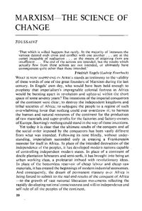 Marxism: the science of change