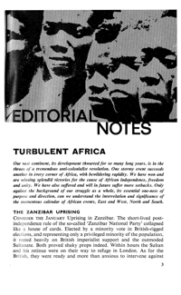 Editorial notes: Turbulent Africa