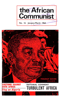 The African Communist Number 15 October-December 1963