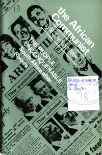 The African Communist Number 18 July - September 1964