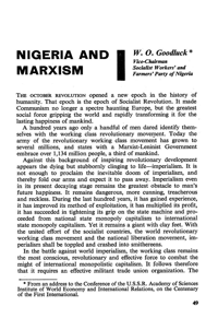 Nigeria and Marxism