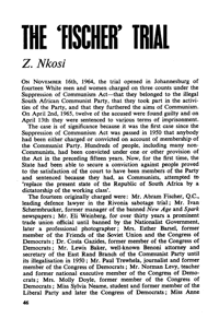 The 'Fischer' trial