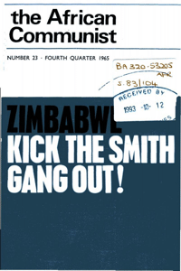 The African Communist Number 22 Third Quarter 1965