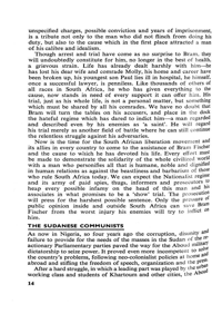 Editorial notes: The Sudanese Communists