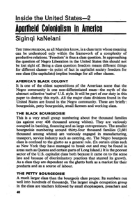 Apartheid colonialism in America
