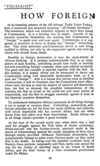 How foreign is Communism?